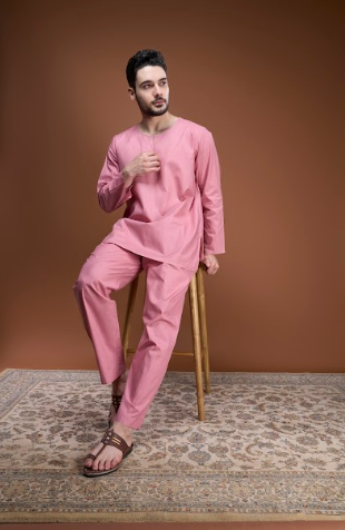 Red Sandalwood-Infused Sleepwear Set